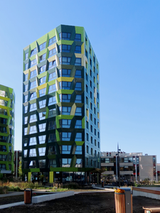 912248 Gezicht op het gebouw Castanea (Burgemeester Annie Brouwerlaan 2-hoger) op het project De Kwekerij te Utrecht, ...